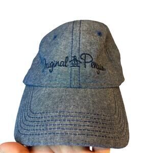 Original Penguin By Munsingwear Hat Adjustable Chambray Baseball Cap